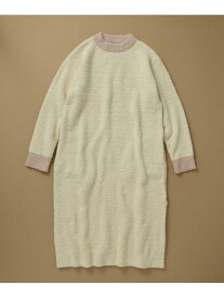 カラーブロッキング ワンピース une nana cool ウンナナクール インナー・ルームウェア その他のインナー・ルームウェア ブラウン ホワイト【送料無料】[Rakuten Fashion]