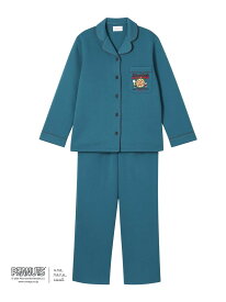 【SALE／20%OFF】【スヌーピー】MADE WITH PEANUTS ダンボールニットパジャマ une nana cool ウンナナクール インナー・ルームウェア パジャマ ベージュ ブラウン グリーン ブルー【RBA_E】【送料無料】[Rakuten Fashion]