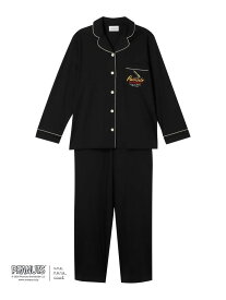 【SALE／20%OFF】【スヌーピー】MADE WITH PEANUTS 【綿100%】やわらかパジャマ une nana cool ウンナナクール インナー・ルームウェア パジャマ ブラック【RBA_E】【送料無料】[Rakuten Fashion]