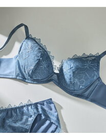 小さく見せるブラ ミニマイザーブラ レース une nana cool ウンナナクール インナー・ルームウェア ブラジャー グリーン[Rakuten Fashion]