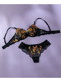 【SALE／50%OFF】【ねこと魔女の世界を表現】 魔女の猫ブラ une nana cool ウンナナクール インナー・ルームウェア ブラジャー ブラック ピンク ブルー【RBA_E】[Rakuten Fashion]