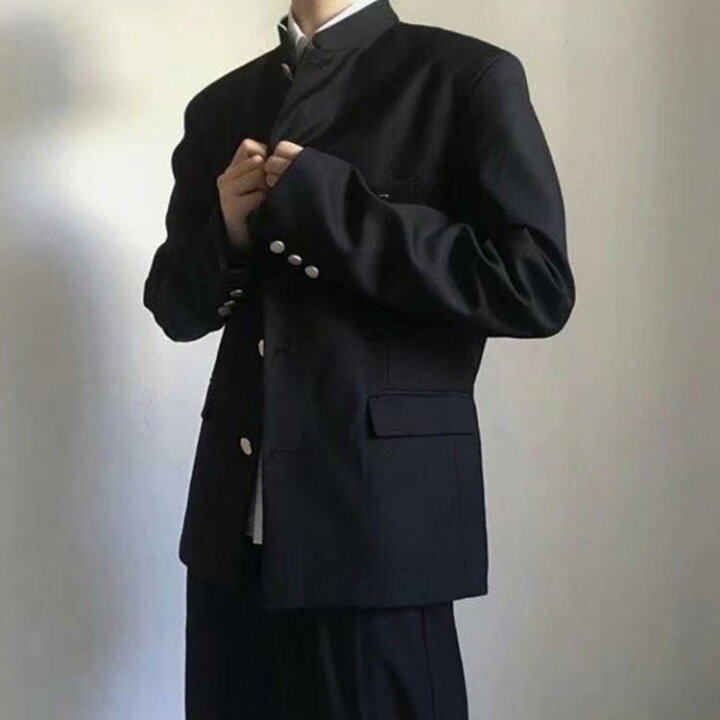 楽天市場】 ウエストゴム 学生服 学ラン 2点セット メンズ 学生服 
