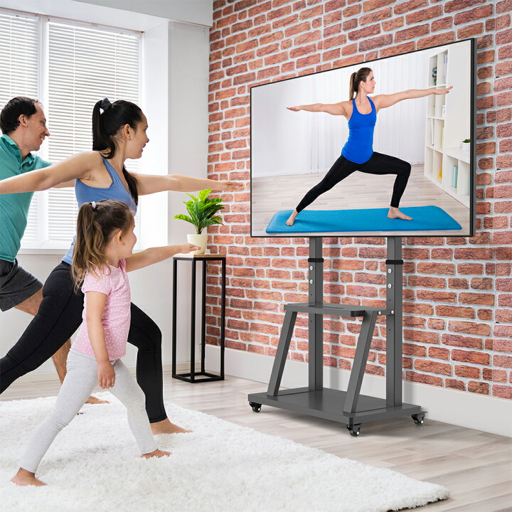 楽天市場】UNHO テレビスタンド キャスター付き 32〜100インチ対応 TV 