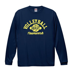 【名入れ】バレーボール ドライシルキータッチ ロングスリーブ Tシャツ ウェア 長袖 練習着 チーム クラブ 部活 レディース メンズ 男女兼用 ユニセックス 9色 V212 5089 送料無料 DRY 吸水速乾