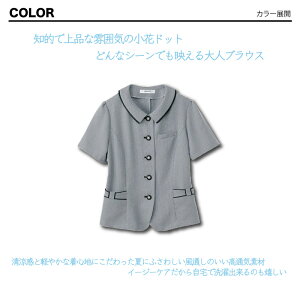 事務服オーバーブラウス 50560【5-19号】セロリー selery 半袖 ストレッチ レディス 夏服 ユニフォーム Sサイズ Lサイズ LLサイズ 3Lサイズ 小さいサイズ 大きいサイズ 洗える かわいい仕事服 事務