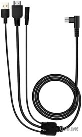 【送料無料】液タブ用 3in1 ケーブル 1.8m 軽量 ミニHDMI変換 対応 Kamvas Pro 12/13/16 配線すっきり 収納便利 接触不良防止