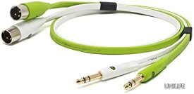 【送料無料】オーディオケーブル XLRオス-フォンプラグ 1.0m 高純度無酸素銅 反転同心撚り フラット構造 業務用 スタジオ プロ仕様 高音質