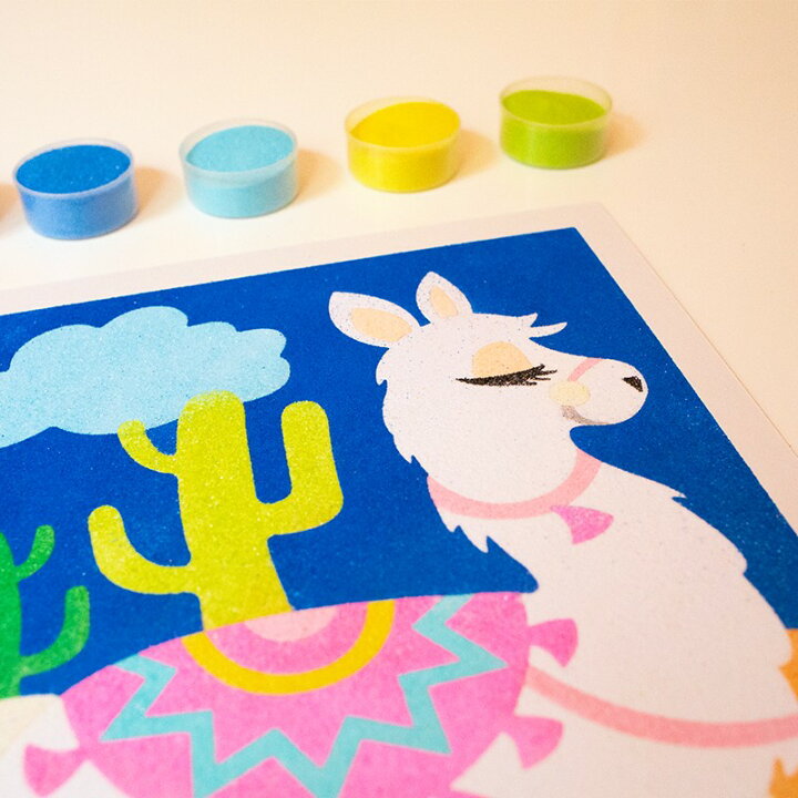 楽天市場 Sablimage サブリマージュ 砂絵 サンドアート セット フランス製 イラスト 南アメリカのどうぶつ コンセプトbox 日本正規品 16色カラーサンド 砂絵キット 知育玩具 工作キット プレゼント ユニバーサルステージ