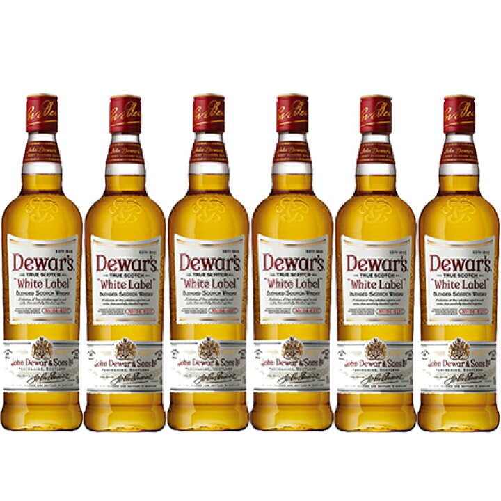 楽天市場 正規品 デュワーズ ホワイト ラベル Dewar S White Label ビン 瓶 スコットランド 700ml 40 0 スコッチウイスキー ハイボールにおすすめ 6本セット 1箱 あす楽 業務用 飲食店におすすめ プロ向け 送料無料 別途送料北海道 九州330円 沖縄770円