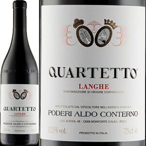 �����Q ���b�\ �J���e�b�g[2020]�|�f�[���E�A���h�E�R���e���m �� 750ml Poderi Aldo Conterno[Langhe Rosso Quartetto] �C�^���A �s�G�����e �ԃ��C��