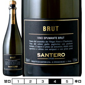 サンテロ　ブラック　ブリュット[N/V]サンテロ 泡・白 750ml Santero[Santero Black Brut] イタリア ピエモンテ スパークリングワイン