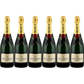 【送料無料】6本セット【正規品】シャンパーニュ モエ・エ・シャンドン ブリュット・アンペリアル[N/V]フランス　シャンパン 泡・白 750ml×6本　Moet & Chandon [Moet Brut Imperial] スパークリングワイン Champagne