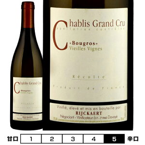Vu@OEN@u[O@BGCEB[j[2020]]EP[  750ml@Maison Rijckaert[Chablis Grand Cru Bougros Vieilles Vignes] tX uS[j C