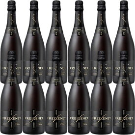 【送料無料】12本セット フレシネ コルドン ネグロ ブルット[N/V]Freixenet Cordon Negro 泡・白 750ml ブリュット[CAVA Brut Seleccion Metode Traditional スペイン スパークリングワイン カヴァ※北海道・九州・沖縄及びクール便は追加送料あり※