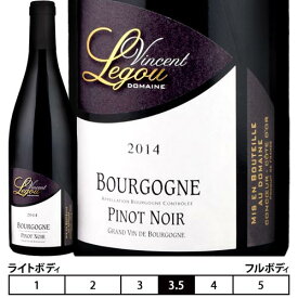 ヴァンサン・ルグー[2022]ブルゴーニュ ルージュ 赤 750ml　Vincent Legou[Bourgogne Rouge]フランス オート・コート・ド・ニュイ 赤ワイン