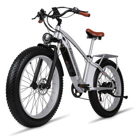 Shengmilo Mx04 /Mx05オフロード電動自転車 アシスト自転車 26インチアクセル付きフル電動 電動マウンテンバイク 500W 48V17An 大容量バッテリー フル電動アシスト 26×3.0インチタイヤ