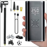 ＼SALE中50%OFF実施／電動　空気入れ 自転車 バイク 電動自動車 ボール 自動空気入れ 空気入れ 自動停止…