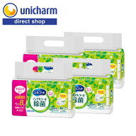 シルコット 【ノンアルコール除菌 ウェットティッシュ43枚×32個 】詰め替え用 除菌 持ち運び　ユニ・チ…