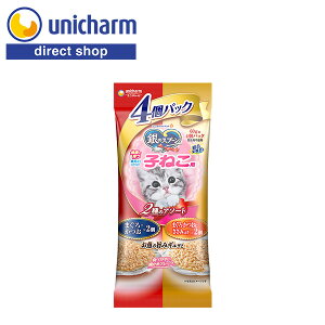 ユニ・チャーム 銀のスプーンパウチ健康に育つ子ねこ用2種のアソート 60g×4個【公式ショップ】