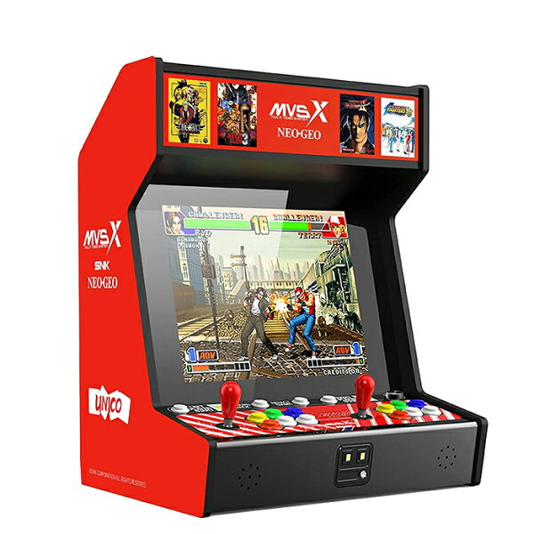 【SNK公式ライセンス】SNK MVSX HOME ARCADE クラシック レトロアーケード MVSX ホームアーケード MVSX 家庭用アーケード ゲーム機 「ザ・キング・オブ・ファイターズ」 「メタルスラッグ」など 50本 SNKレトロゲーム 17インチ 2人対戦