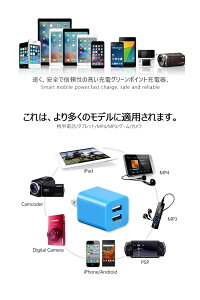 充電器スマホUSB充電器超薄型usbコンセントACアダプタ2ポート高速充電ACアダプターACアダプタスマートフォンiPhone7iPhoneiPhoneXsiPhoneXsiPhoneXR持ち運び便利軽量コンパクトUSB充電器