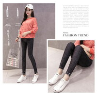マタニティ服 マタニティ調節型スキニー デニム 春秋 部屋着 スパッツ パンツ レディース 妊婦 無地デニム ウエストバンド 調節形 M/L/XL