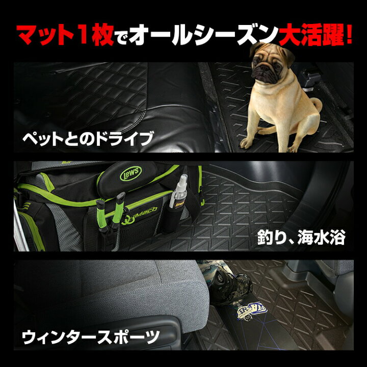 楽天市場】ランドクルーザー LC250 2024(R6).4〜 3D ラバーマット 1列 