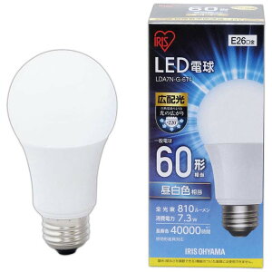 LED電球E26広配光タイプ60W形相当LDA7N-G-6T4アイリスオーヤマ