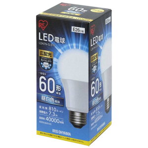LED電球E26広配光タイプ60W形相当LDA7N-G-6T4アイリスオーヤマ