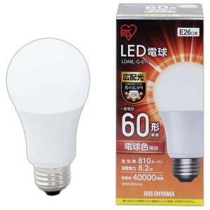 LED電球E26広配光タイプ60W形相当LDA7N-G-6T4アイリスオーヤマ