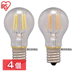 4�Z�b�g LED�d�� �t�B�������g�d��E17 25W�d���F �����F�A�C���X�I�[���} LED�t�B�������g�d�� �~�j�N���v�g���� 230lm �����F �d���F LDA2N-G-E17-FC LDA2L-G-E17-FC �d�� �Ɩ� LED ���C�g�d�C �d�� ����