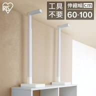 家具転倒防止 突っ張り棒 アイリスオーヤマ 家具転倒防止伸縮棒 Lサイズ 2本セット 伸縮幅 60〜100cm 家…