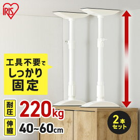 家具転倒防止 突っ張り棒 アイリスオーヤマ 家具転倒防止伸縮棒 Mサイズ 2本セット 伸縮幅 40〜60cm 耐圧220kg 家具 固定 防災 災害 地震対策 防災用品 工具不要 つっぱり棒 家具転倒防止グッズ 転倒防止器具 KTB-40R *