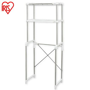 ランドリーラック 防水パン おしゃれ 洗面所 ステンレスランドリーラック LR-16S 洗濯機ラック 洗濯機 ラック ランドリー収納 洗濯機棚 洗濯棚 洗面所収納 収納 棚 収納ラック 隙間収納 ホワ