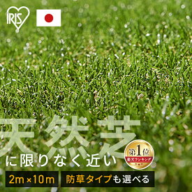 25日23:59まで5％OFFクーポン【在庫あり】人工芝 2m×10m 防草シート 防草シート不要 アイリスオーヤマ 2m×10m 芝丈30mm 日本製 20平米 国産 防草シート付 リアル人工芝 ベランダ 防草人工芝 雑草対策 芝生 芝丈3cm U字ピン48本 IP-30210 RP-30210 U字釘