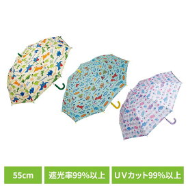 子供用傘 恐竜 晴雨兼用 子供用晴雨兼用ジャンプ傘 55cm UBSR3傘 子供用 恐竜 晴雨兼用 通学用 スケーター ディノサウルスピクチャーブック ディノサウルスジュラ H&Sレインボー