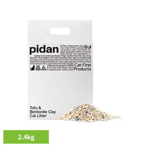 pidan 猫砂 おから トイレに流せる 2.4kg ベントナイト 猫砂 ねこ砂 ネコ砂 飛び散らない 消臭 ほこりが少ない 吸水性が高い 低粉塵 天然の高品質原料 PD1605M1X1E【B】