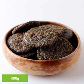 【最大400円クーポン☆くらしにプラス＋】【お徳用】黒胡麻せんべい 400g SM00010586えびせん ごま ごま煎餅 老舗 米菓 黒胡麻 和菓子 老舗 茶請け 大容量 カネフク製菓