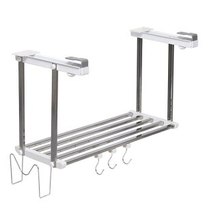 棚 1段 キッチン キッチン用品 はさみ棚1段55cm HM1-50K水切り棚 水切りラック 水切りカゴ 洗い物 ラック 便利 キッチン収納 キッチン 台所 田窪工業所