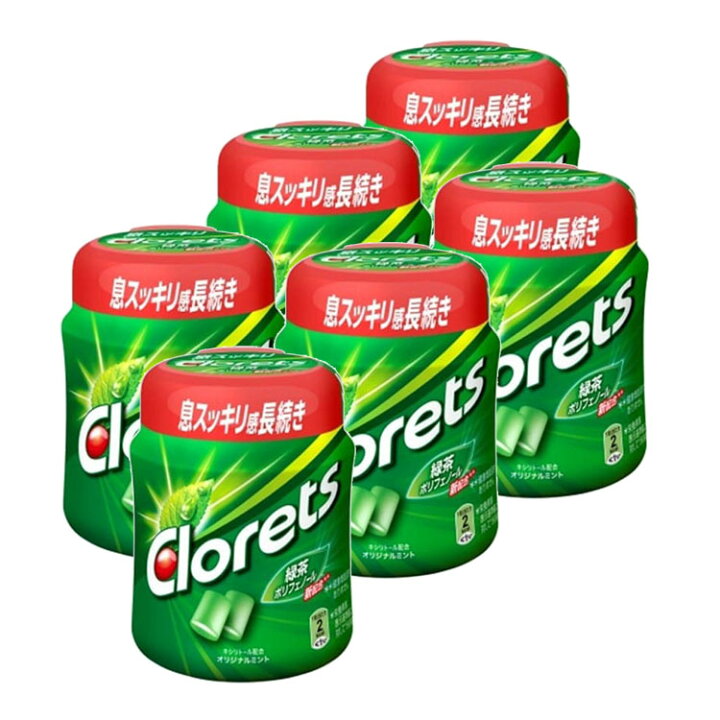 楽天市場 6個 クロレッツxp オリジナルミントボトル 送料無料 モンデリーズ クロレッツ ガム ミント 大容量 お徳 ボトル 口臭 眠気 モンデリーズ D ゆにでのこづち