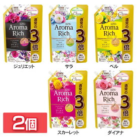 【2個セット】ソフラン アロマリッチ 詰替え用特大 1200ml 柔軟剤 アロマリッチ ローズマリーオイル レモングラスオイル ゼラニウムオイル スイートオレンジオイル ベルガモットオイル ライオン ジュリエット サラ ベル スカーレット ダイアナ【D】