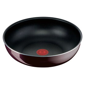 ウォックパン ティファール 28cm T-fal フライパン T-fal インジニオ・ネオ インテンス ウォックパン28cm ガス火専用 ヴィンテージボルドー L43919 取っ手が取れる コンパクト収納 チタンコーティング 28cm 20cm ガス火 お知らせマーク