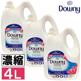 【3本セット】柔軟剤 ダウニー アジアンダウニー 4L サンライズフレッシュ送料無料 downy 大容量 濃縮 濃縮タイプ 本体 特大 洗濯 ボトル ランドリー 液体 輸入柔軟剤 液体柔軟剤 洗濯柔軟剤 洗濯用 洗濯用品 輸入 アジア 【D】