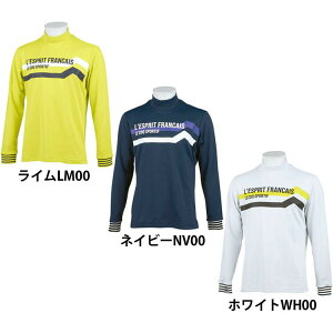 【在庫限り】ヒートナビストレッチ裏起毛モックネック長袖シャツ QGMSJB11 送料無料 ゴルフウエア ゴルフウェア メンズ 長袖シャツ ストレッチ ヒートナビ ハイネック ニットシャツ ルコック