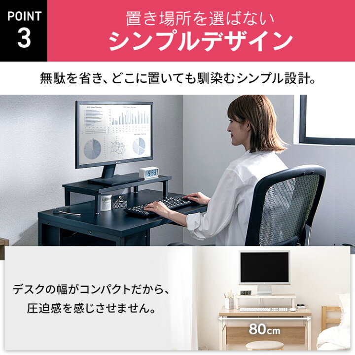 楽天市場】≪5%OFFｸｰﾎﾟﾝ☆14日20時~21日10時≫ケーブル収納デスク 