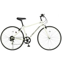 楽天市場】クロスバイク カゴ付き 27インチ（カラーホワイト）（自転車 