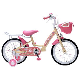 キッズ 乗り物 遊具 幼児用自転車16インチ補助輪付き アプリコット ラベンダー MD-12自転車 子ども こども 子供 プレゼント クリスマス 三輪車 かわいい おしゃれ 子供用自転車 アプリコット ラベンダー【TD】 【代引不可】