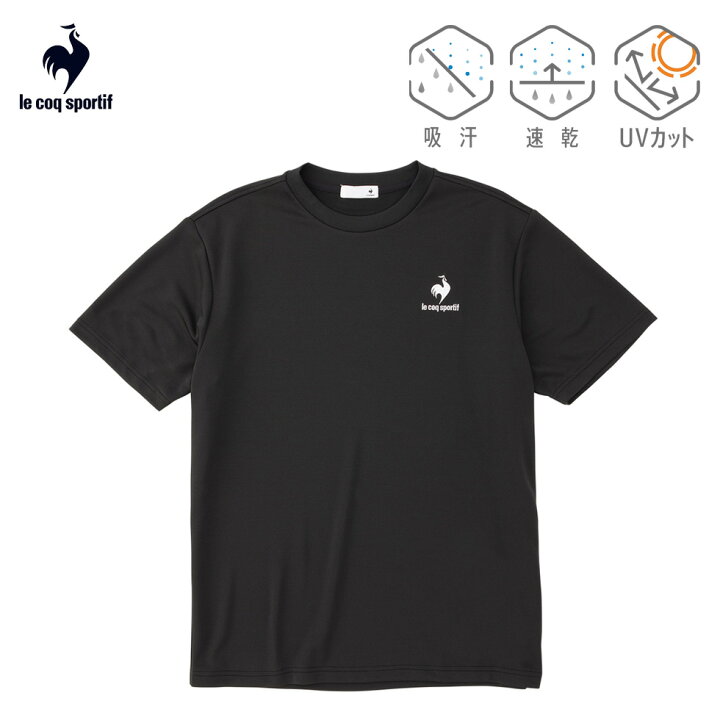 ルコックスポルティフ le coq sportif サンスクリーンNIR半袖Tシャツ -デサントストア-DESCENTE STORE- [ルコックスポルティフ] 半袖Tシャツ モックネック 吸汗速乾 UPF50+ ランニング トレーニング メンズ