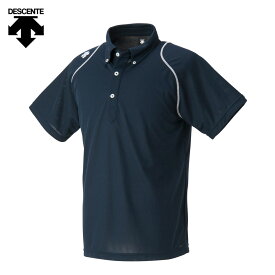 デサント メンズ ボタンダウン ポロシャツ 半袖 ポロ シャツ ドライ 吸汗 速乾 ビスポロ DTM4600B
