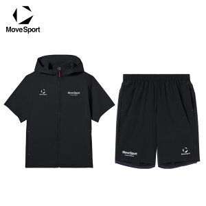 MoveSport �f�T���g ���[�u�X�|�[�c �����Y �ڐG�⊴ ���� �W���[�W �㉺ �Z�b�g �t���W�b�v �n�[�t�p���c �z�� 2WAY�X�g���b�` UV CUT UPF30 2026 �t�� NEW �V�� ������� �u�����h ST6SJK22M ST6SHP06M